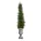 4.5ft. Cypress UV Resistant Artificial Tree in Decorative Urn